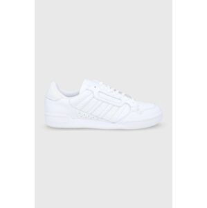 Kožené boty adidas Originals Continental 80 STRI GW0188 bílá barva