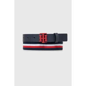 Dětský pásek Tommy Hilfiger tmavomodrá barva