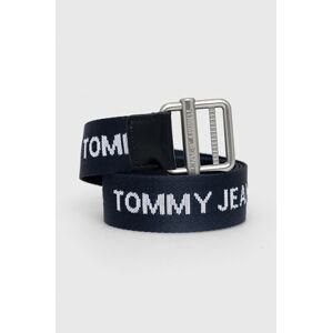 Pásek Tommy Jeans pánský, tmavomodrá barva