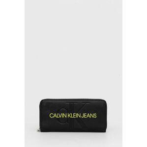 Peněženka Calvin Klein Jeans dámská, černá barva
