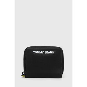 Peněženka Tommy Jeans dámská, černá barva