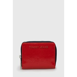 Peněženka Tommy Jeans dámská, červená barva