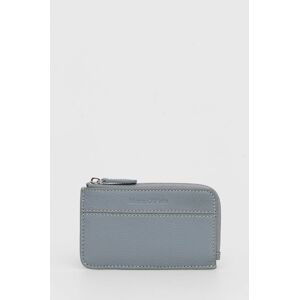 Kožená peněženka Marc O'Polo dámská, šedá barva