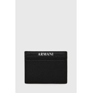 Armani Exchange - Kožené pouzdro na karty