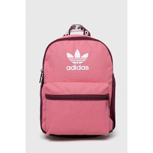 Batoh adidas Originals dámský, růžová barva, malý, s potiskem