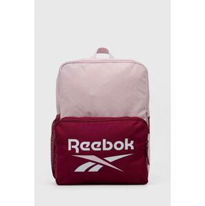 Batoh Reebok H36588 růžová barva, velký, s potiskem