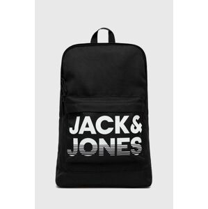 Batoh Jack & Jones pánský, černá barva, velký, s potiskem