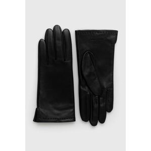 Kožené rukavice Tiger Of Sweden dámské, černá barva