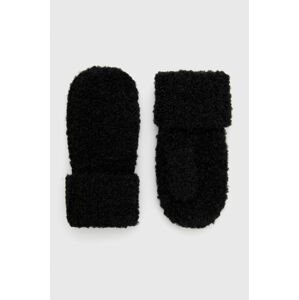 Vlněné rukavice AllSaints dámské, černá barva