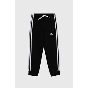 Dětské kalhoty adidas GQ8897 černá barva, hladké