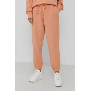 Kalhoty Levi's dámské, oranžová barva, hladké