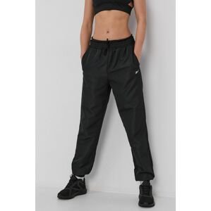 Kalhoty Reebok GR9508 dámské, černá barva, jednoduché, medium waist