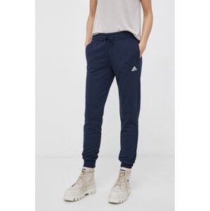 Kalhoty adidas H07857 dámské, tmavomodrá barva, hladké