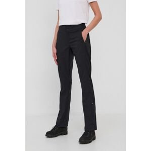 Outdoorové kalhoty Columbia Firwood černá barva, medium waist