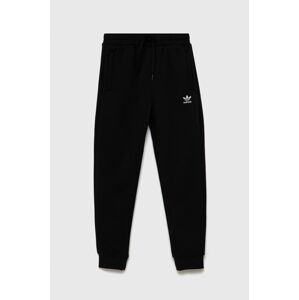 Dětské kalhoty adidas Originals H32406 černá barva, hladké