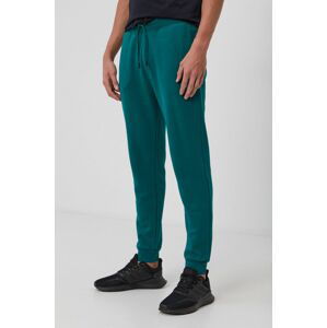 Kalhoty Guess pánské, zelená barva, hladké