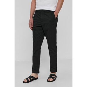 Kalhoty Polo Ralph Lauren pánské, černá barva, přiléhavé