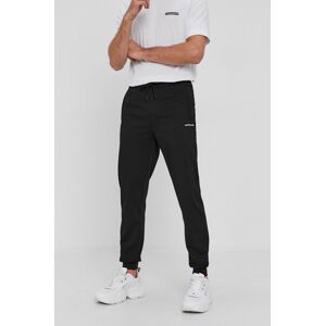 Kalhoty Calvin Klein Jeans pánské, černá barva, hladké