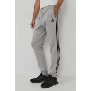 Kalhoty adidas GK8824 pánské, šedá barva, hladké