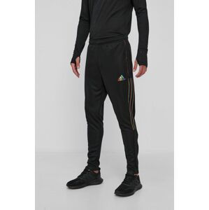 Kalhoty adidas Performance pánské, černá barva, s aplikací