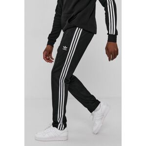 Kalhoty adidas Originals H09115 pánské, černá barva, hladké, H09115-BLACK