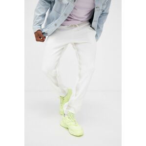 Kalhoty adidas Originals H11475 pánské, krémová barva, s aplikací
