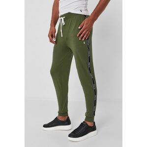 Kalhoty Polo Ralph Lauren pánské, zelená barva, s aplikací