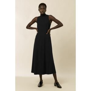 Šaty Ivy & Oak černá barva, maxi, áčkové