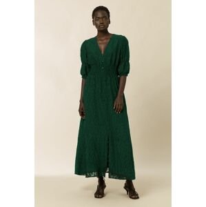 Šaty Ivy & Oak MARGARITA zelená barva, maxi, áčkové