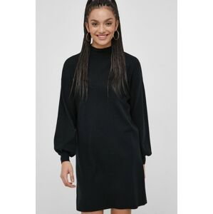 Šaty Vero Moda černá barva, mini, jednoduché