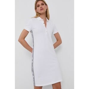 Šaty Lauren Ralph Lauren bílá barva, mini, přiléhavé