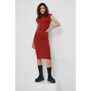 Šaty Vero Moda červená barva, mini, jednoduché
