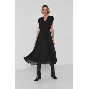 Šaty Armani Exchange černá barva, midi, áčkové