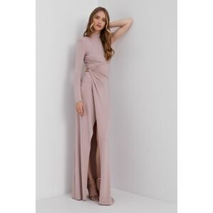 Šaty Elisabetta Franchi růžová barva, maxi, přiléhavé