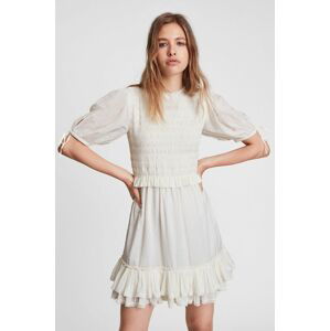 Šaty AllSaints bílá barva, mini, jednoduché