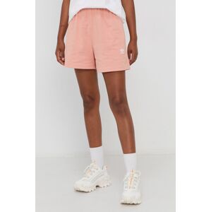 Kraťasy adidas Originals H06608 dámské, oranžová barva, hladké, medium waist