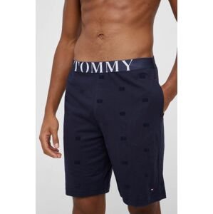 Pyžamové šortky Tommy Hilfiger pánské, tmavomodrá barva, s potiskem