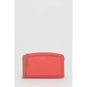Kožená kabelka Kate Spade růžová barva