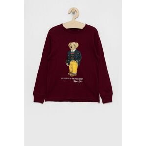 Polo Ralph Lauren - Dětská bavlněná košile s dlouhým rukávem