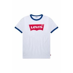 Dětské tričko Levi's bílá barva, s potiskem