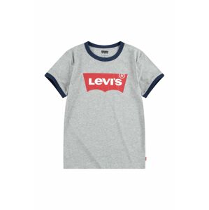 Dětské tričko Levi's šedá barva, s potiskem