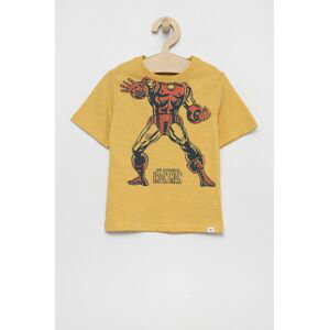 GAP - Dětské bavlněné tričko x Marvel