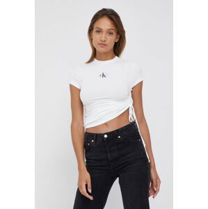 Tričko Calvin Klein Jeans dámské, bílá barva