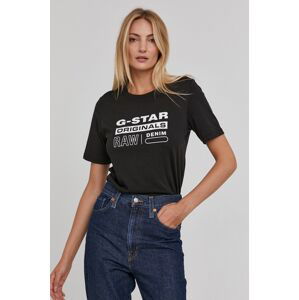 Tričko G-Star Raw dámské, černá barva