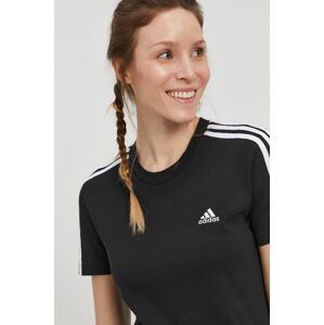 Tričko adidas GL0784 dámské, černá barva, GL0784