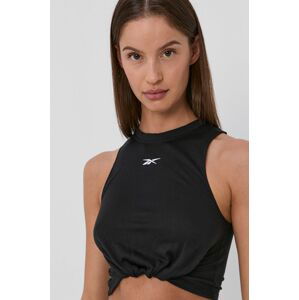 Top Reebok GU5783 dámský, černá barva