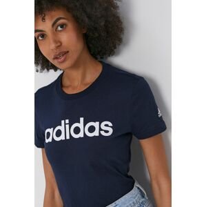 Bavlněné tričko adidas H07833 tmavomodrá barva, H07833