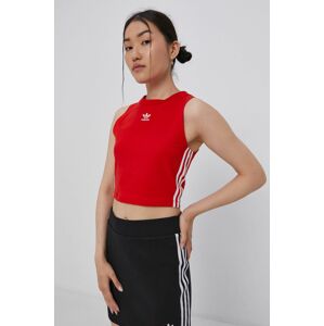 Top adidas Originals H38733 dámský, červená barva