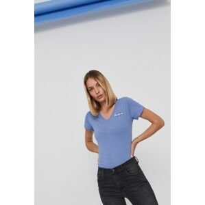 Pepe Jeans - Bavlněné tričko Bleu