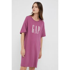 Šaty GAP růžová barva, mini, oversize